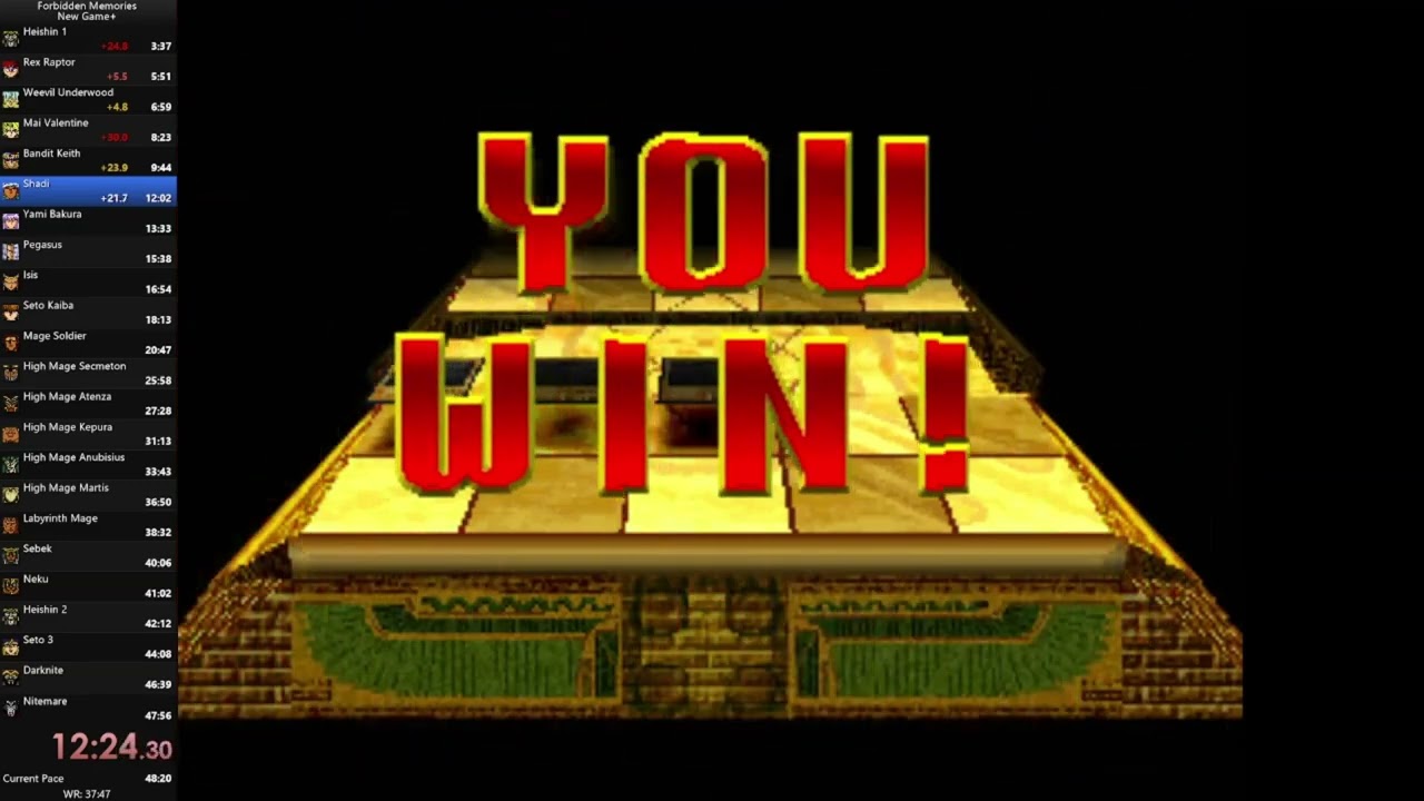 Yu Gi Oh! Forbidden Memories 1999 New Game+ Speedrun 45:23