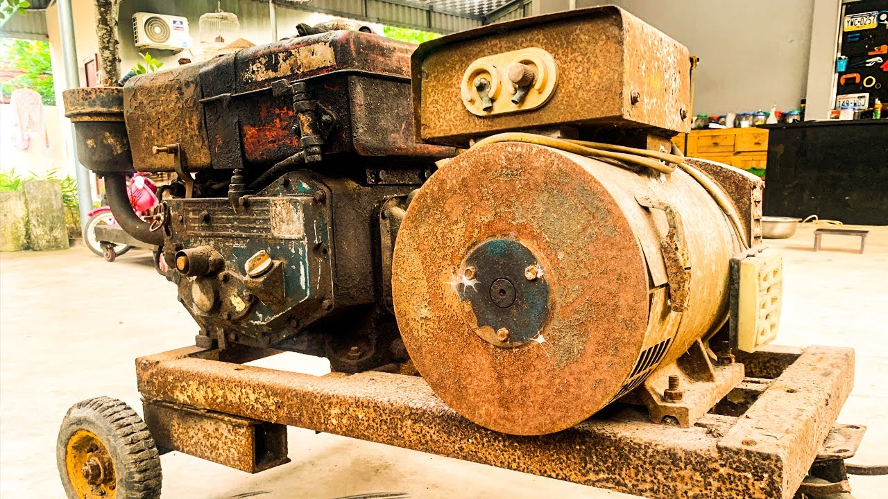The Level Of Restoration Is Here // Completely Restore Damaged 22KW Generator Engine