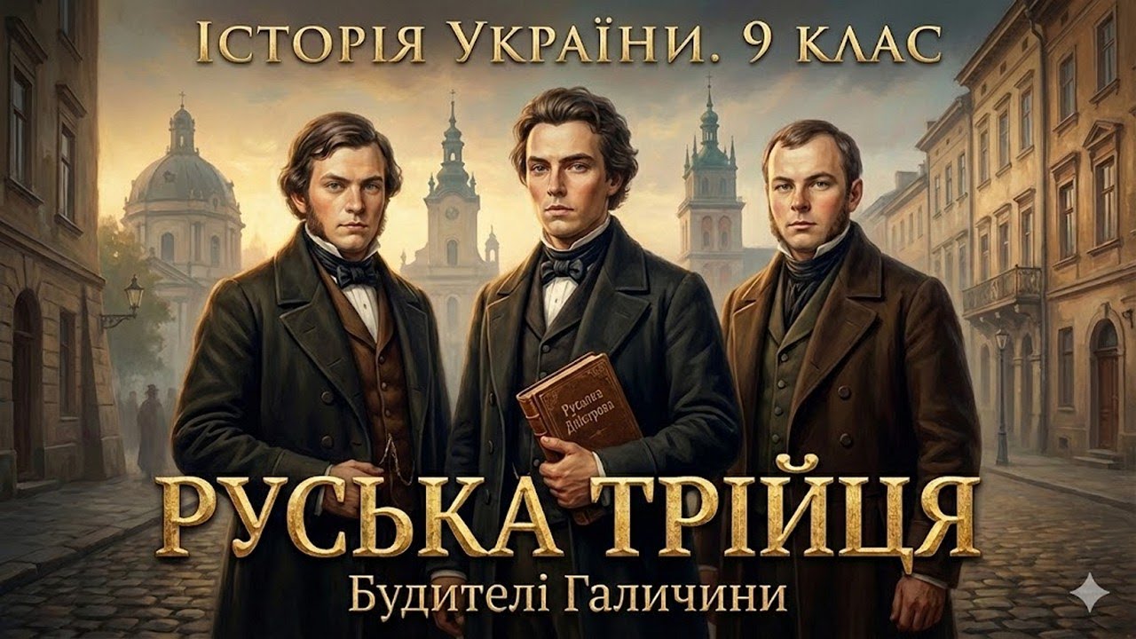 РУСЬКА ТРІЙЦЯ: Як троє студентів розбудили Галичину? 🕮 Історія України 9 клас