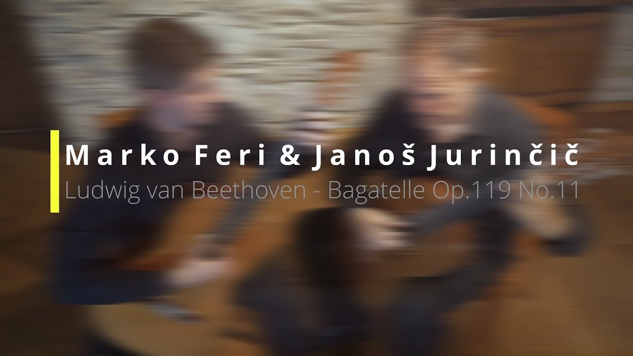Ludwig van Beethoven: Bagatelle Op.119 No.11 - Marko Feri & Janoš Jurinčič, guitar duo