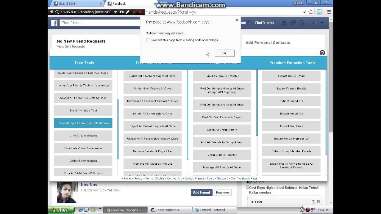 how to send unlimited friend request on facebook