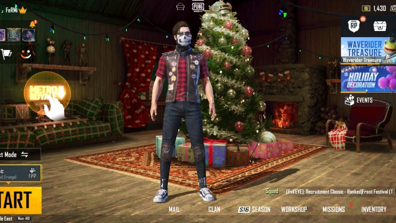 PUBG MOBILE - FROST FESTIVAL Lobby Theme Music S16