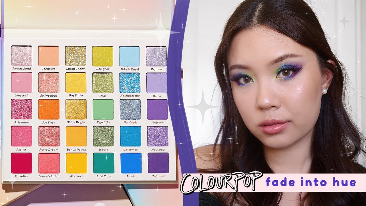 COLOURPOP FADE INTO HUE 🌈 3 LOOKS, COMPARISONS + REVIEW