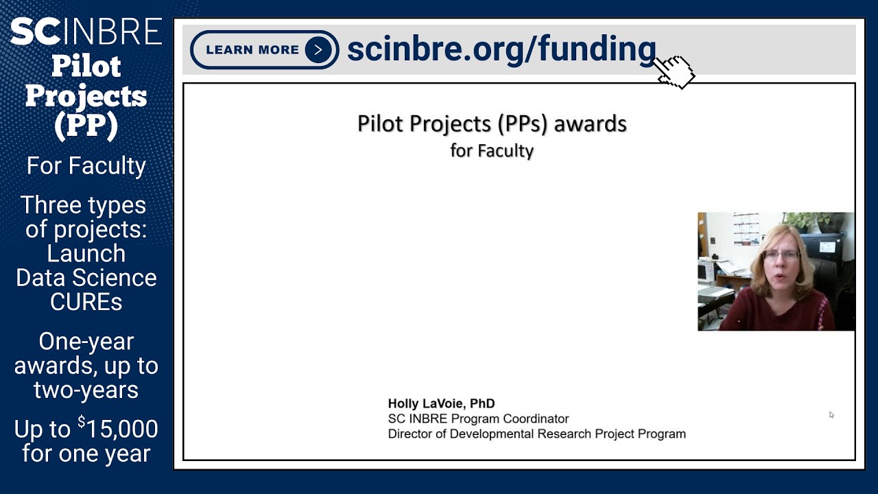 SC INBRE 2026 NOFOs – Pilot Projects (PP) (for faculty)