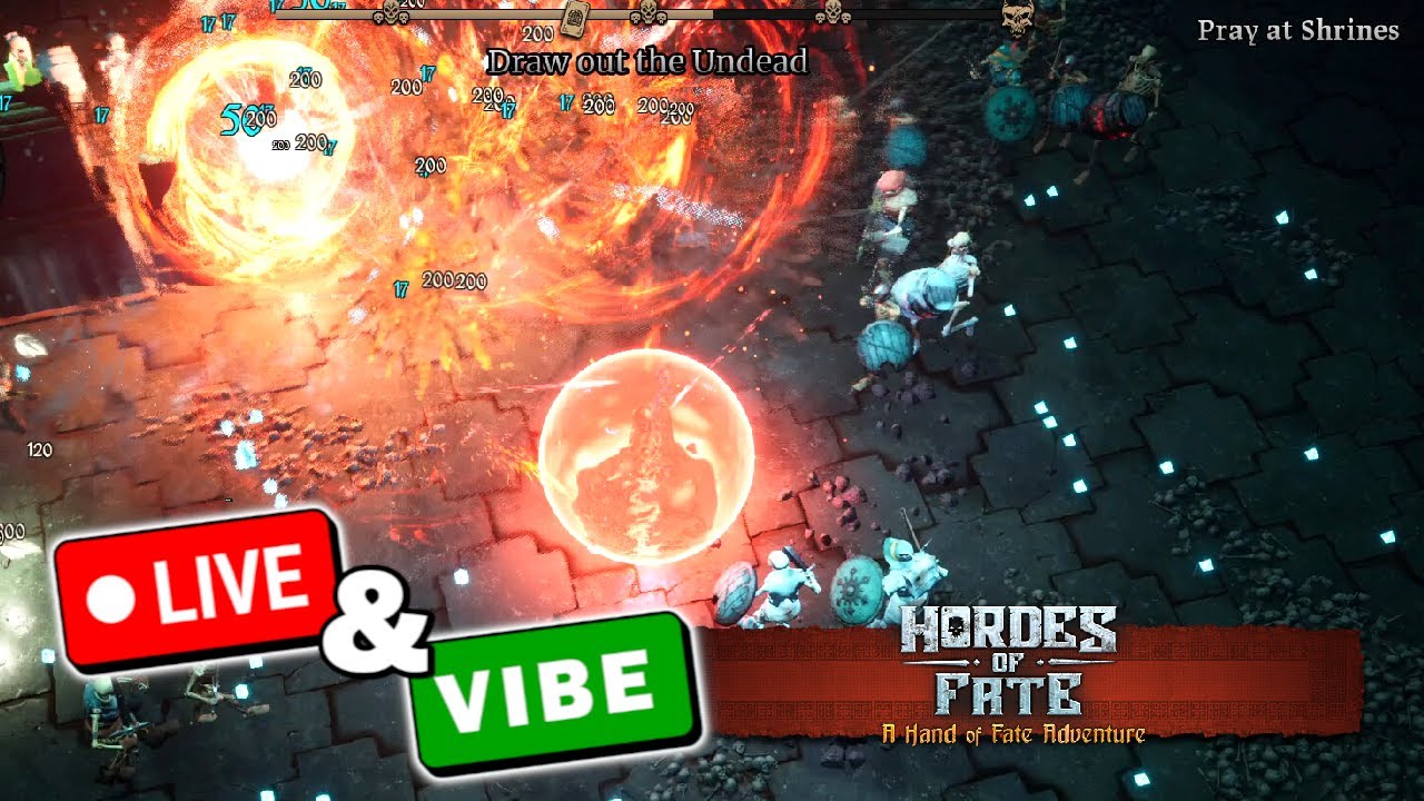 Lets Play Hordes of Fate: A Hand of Fate Adventure More Games After 🔴 Livestream