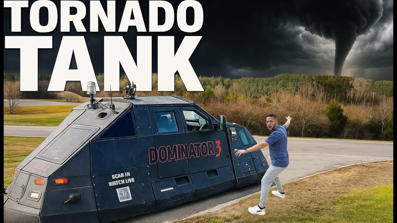 Extreme Tornado Chase with the Tornado Tank | FULL CHASE