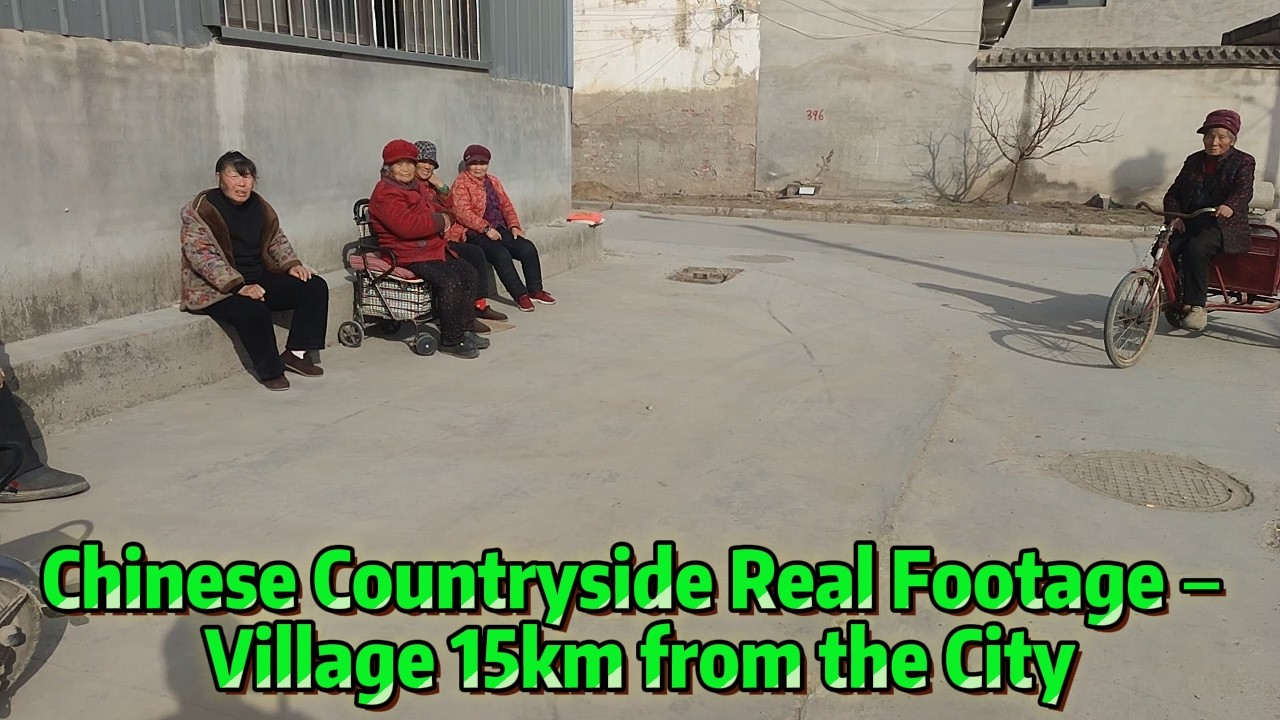 Chinese Countryside Real Footage – Village 15km from the City