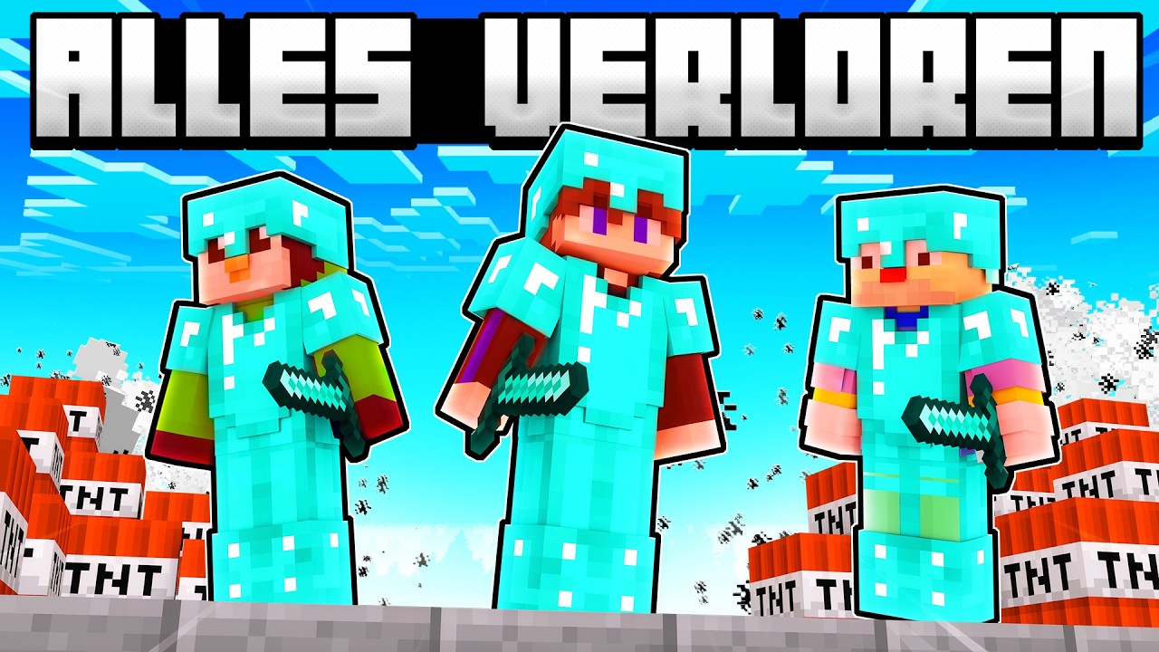 ich HABE ALLES VERLOREN & FAST GESTORBEN!😭(MINECRAFT ALARM)