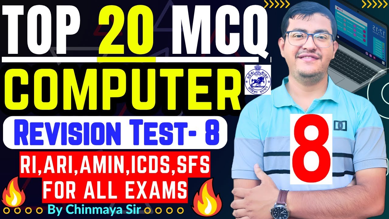 Top Computer Questions/Revision Test 8/ Selected MCQs For Upcoming Exam RI,ARI,AMIN/ By Chinmaya Sir