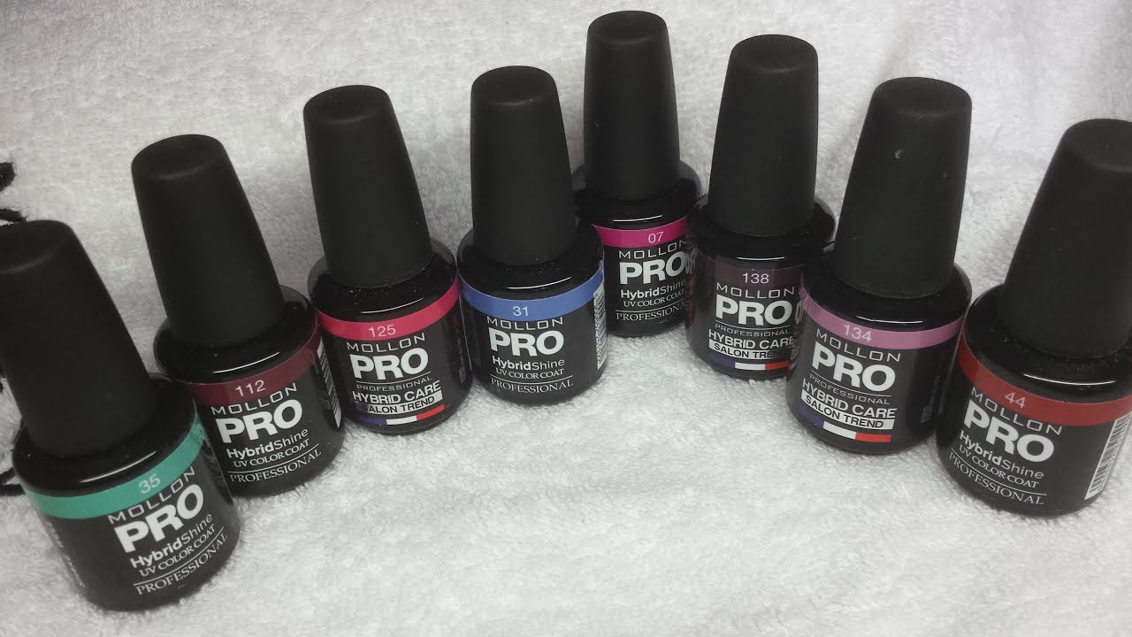 Swatches: Mollon Pro Hybrid Shine Professional - 134, 07, 125, 44, 112, 138, 35, 31