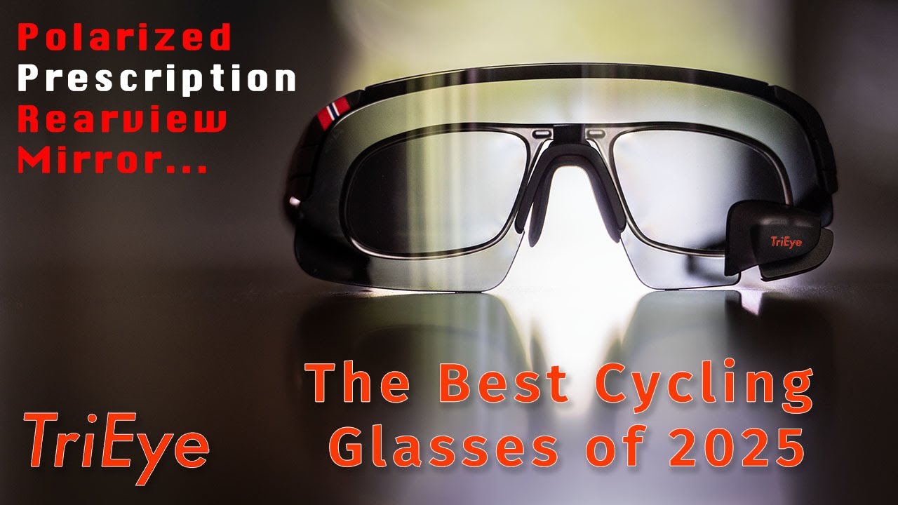 Polarized, Prescription, Cycling Glasses with a Rear-View Mirror!