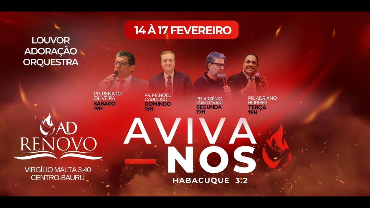 Aviva-nos - Pr. Manoel Cardoso | AD Renovo Bauru