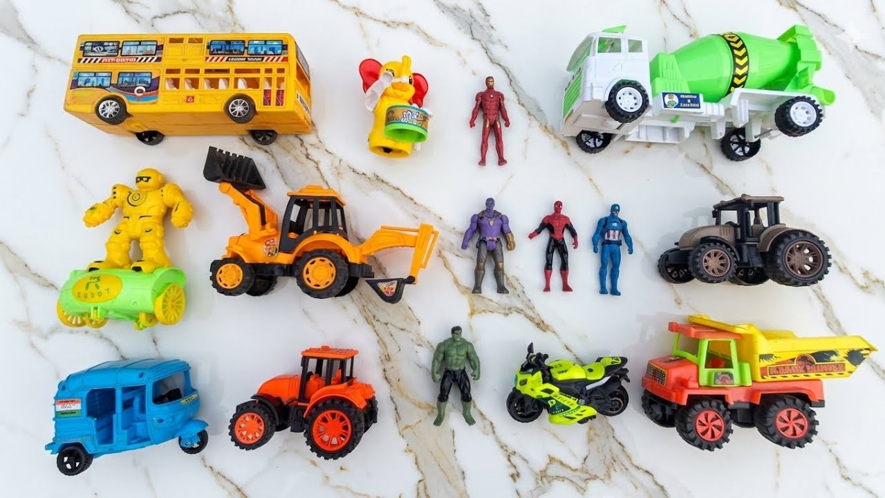 JCB vs Robot Battle! 🤖🚜 Superheroes & Big Trucks  gadi wala cartoon Video Tractor Cartoon Video 