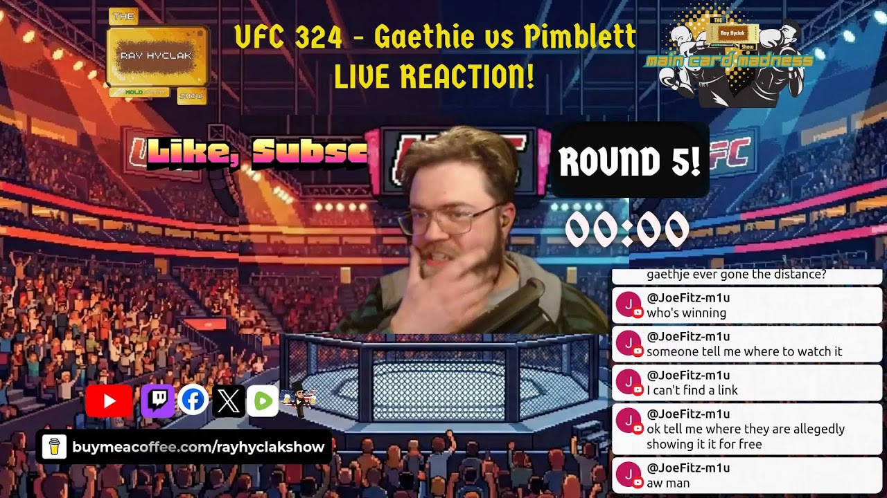 🔴 UFC 324 LIVE: Gaethje vs Pimblett Reaction | Main Card Madness p2