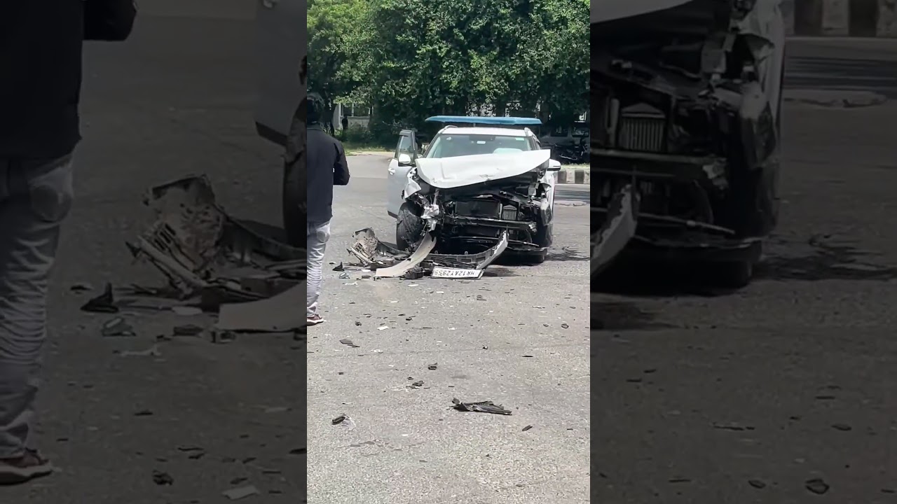 Tata Nexon vs mercedes accident | This is why Tata Nexon has a 5-star safety rating #tata #car