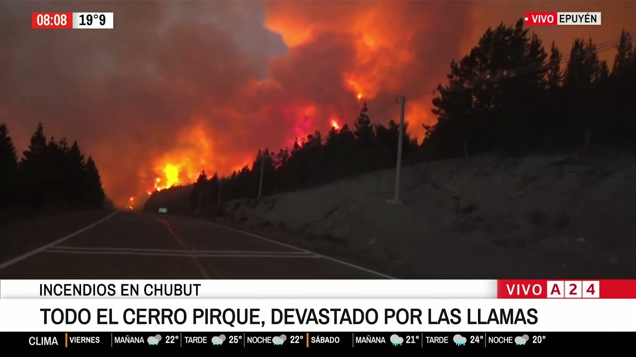 🔥 FUEGO EN CHUBUT: INCENDIOS INTENCIONALES ARRASA CON MILES DE HECTÁREAS EN EPUYÉN