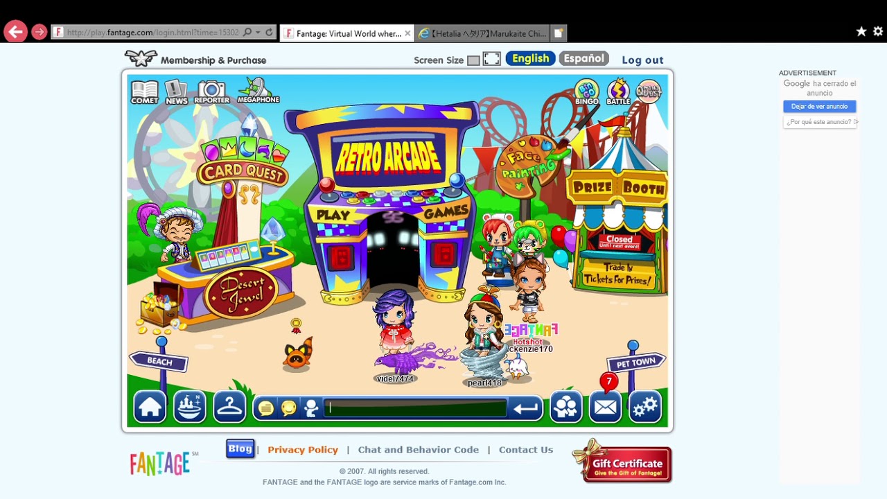 Playing Random Games Around Fantage (Final Days)