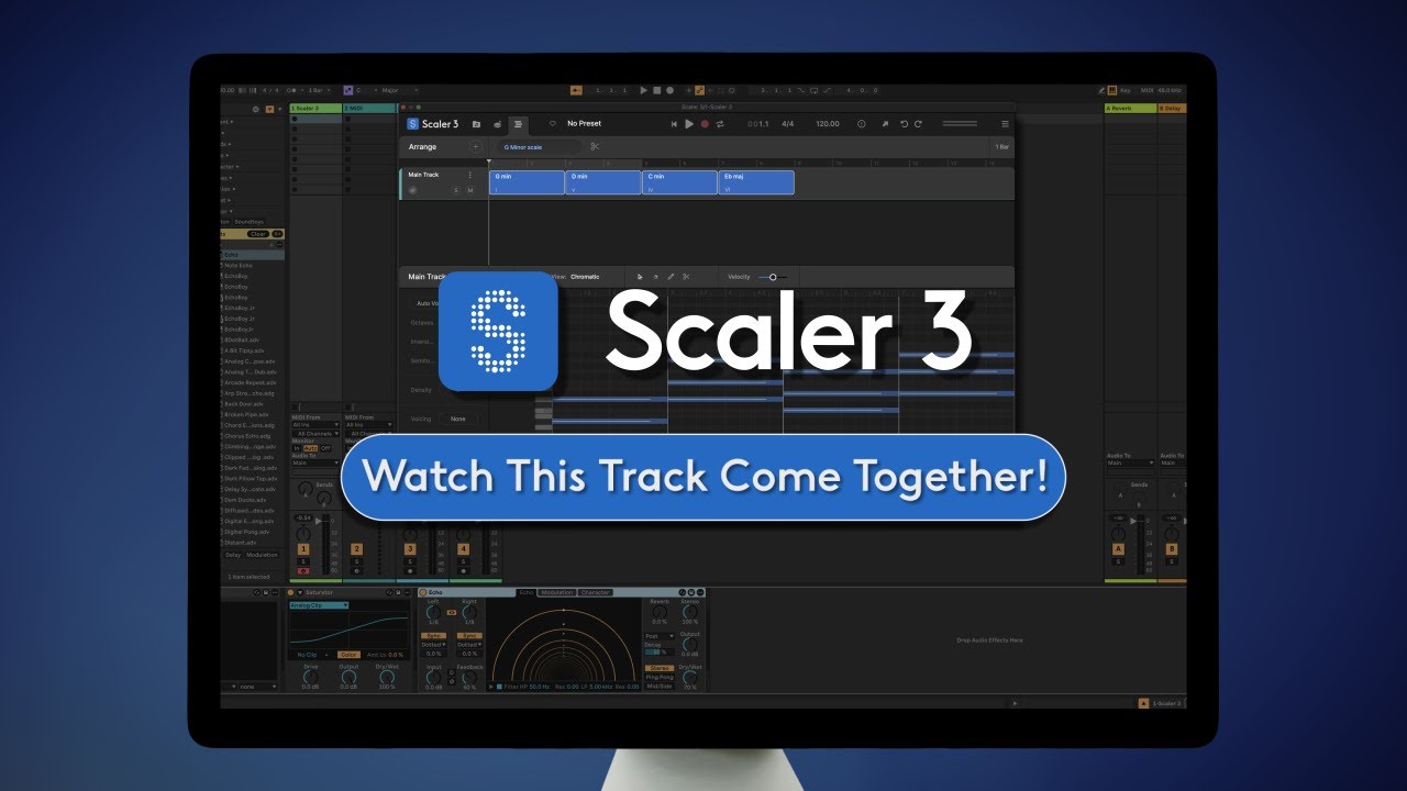 Songwriting using Scaler 3.1 and Ableton Live