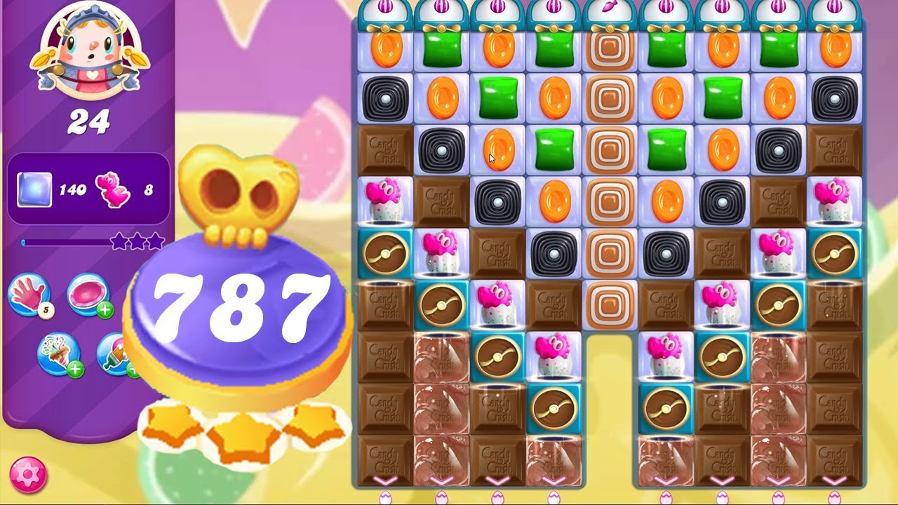 Candy Crush Saga Hard Level 787 || No Boosters || 3 Stars 🌟🌟🌟