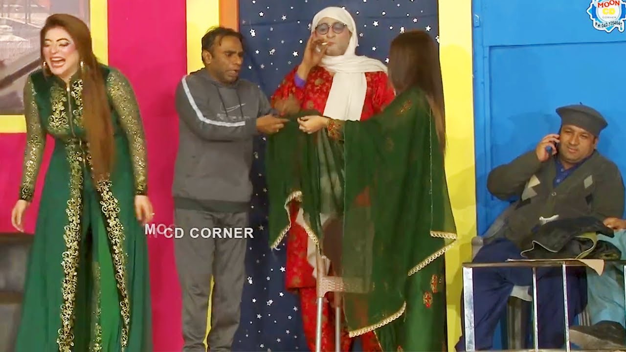Amjad Rana with Nida Khan and Zulfi | Comedy Clip | Stage Drama 2022 | Punjabi Stage Drama