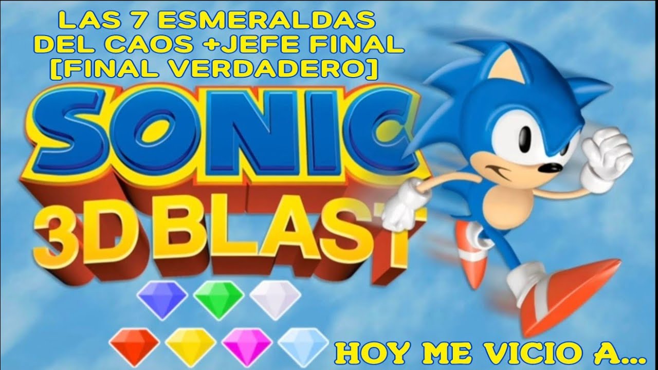 SONIC 3D BLAST-7 ESMERALDAS DEL CAOS +JEFE FINAL[FINAL VERDADERO] #sonic #sonic3d #retro #megadrive