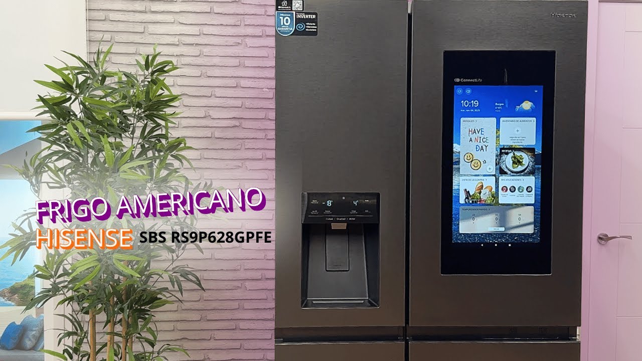 ❄ Hisense RS9P628GPFE | Frigorífico Americano Side by Side 614 litros, No Frost y con Conectividad