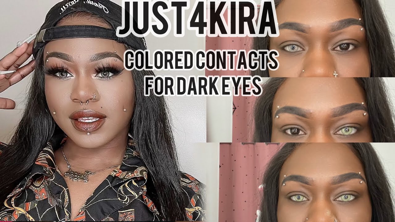 Comfortable Colored Contacts For Dark Eyes Feat. Just4Kira