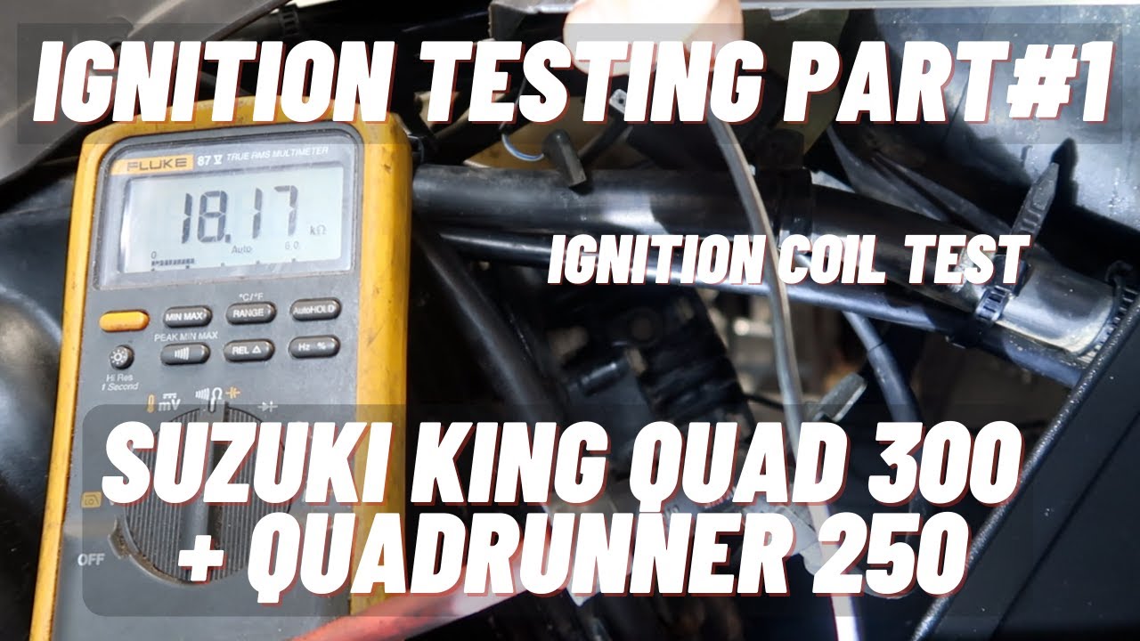 Инструкция: Проверка зажигания Suzuki King Quad 300 + Quadrunner 250. Часть 1: Катушка зажигания