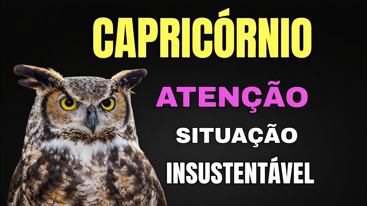 CAPRICÓRNIO 🔥 ALGO NA SUA VIDA  NÃO SE SUSTENTA MAIS!