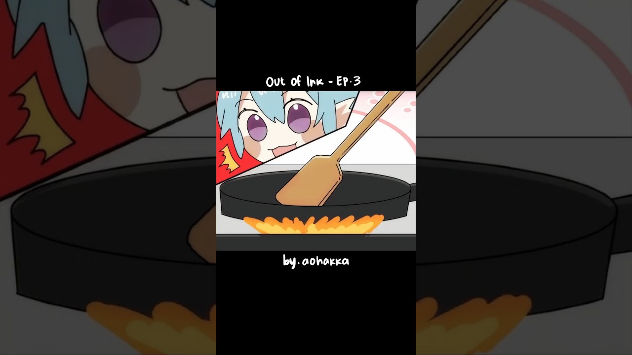 Ep.3 || Pancake Disaster 😱 [OUT OF INK] #outofink #animation #shorts  #anime #orginalcharacter