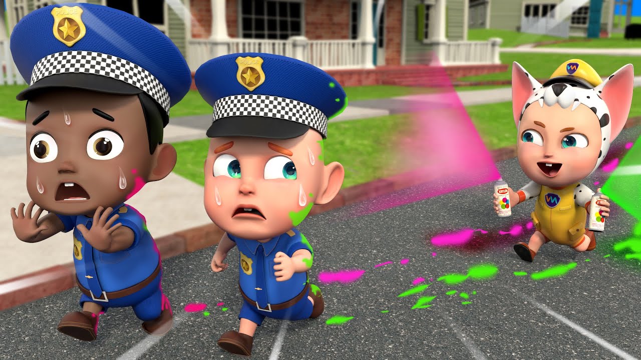 Polisi Kecil Menjaga Keamanan | Lagu Polisi Anak | Tips Keamanan | Rosoo Bahasa Indonesia