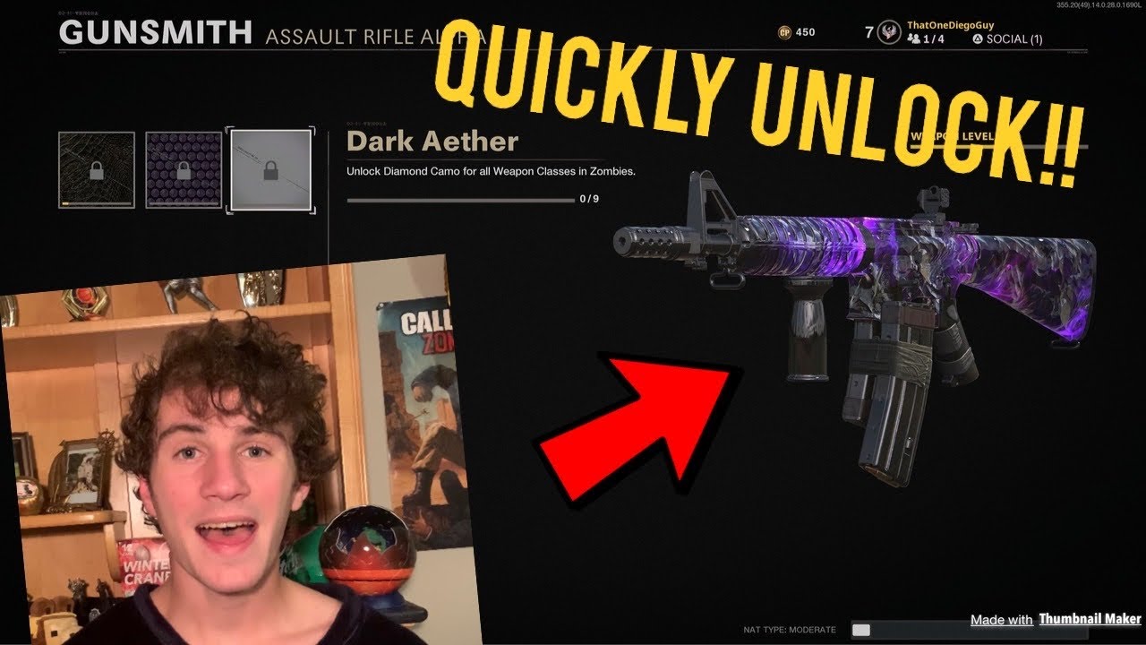 HOW TO QUICKLY UNLOCK &ldquo;DARK AETHER&rdquo; CAMO IN BLACK OPS COLD WAR ZOMBIES!!!
