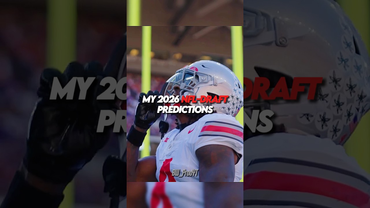My 2026 NFL-Draft Predictions #shorts
