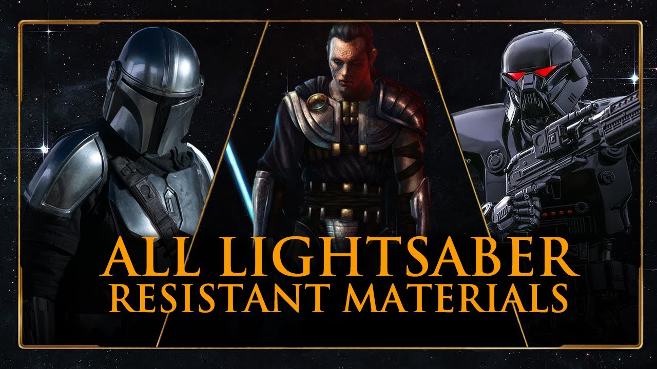 Every LIGHTSABER RESISTANT Material in Star Wars!