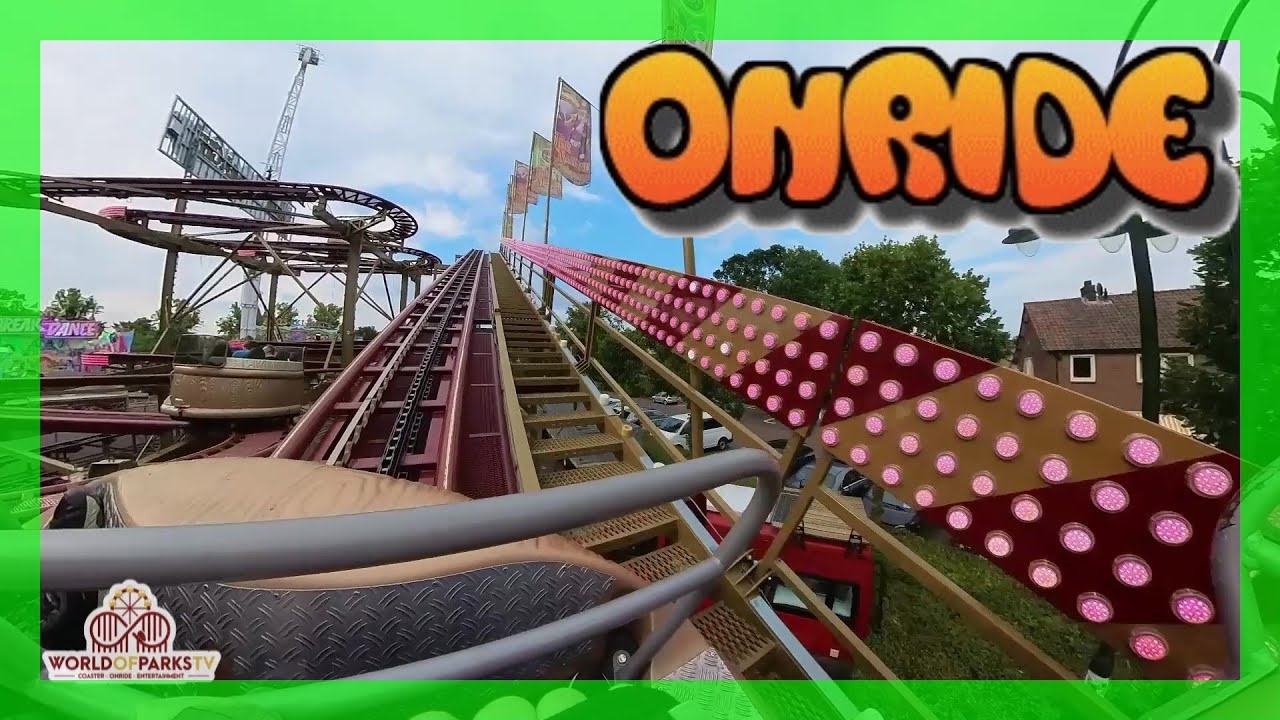 Time Machine - Spinning Coaster - Buwalda (Onride / POV) Kermis Laren &ndash; Kirmes Achterbahn Reverchon
