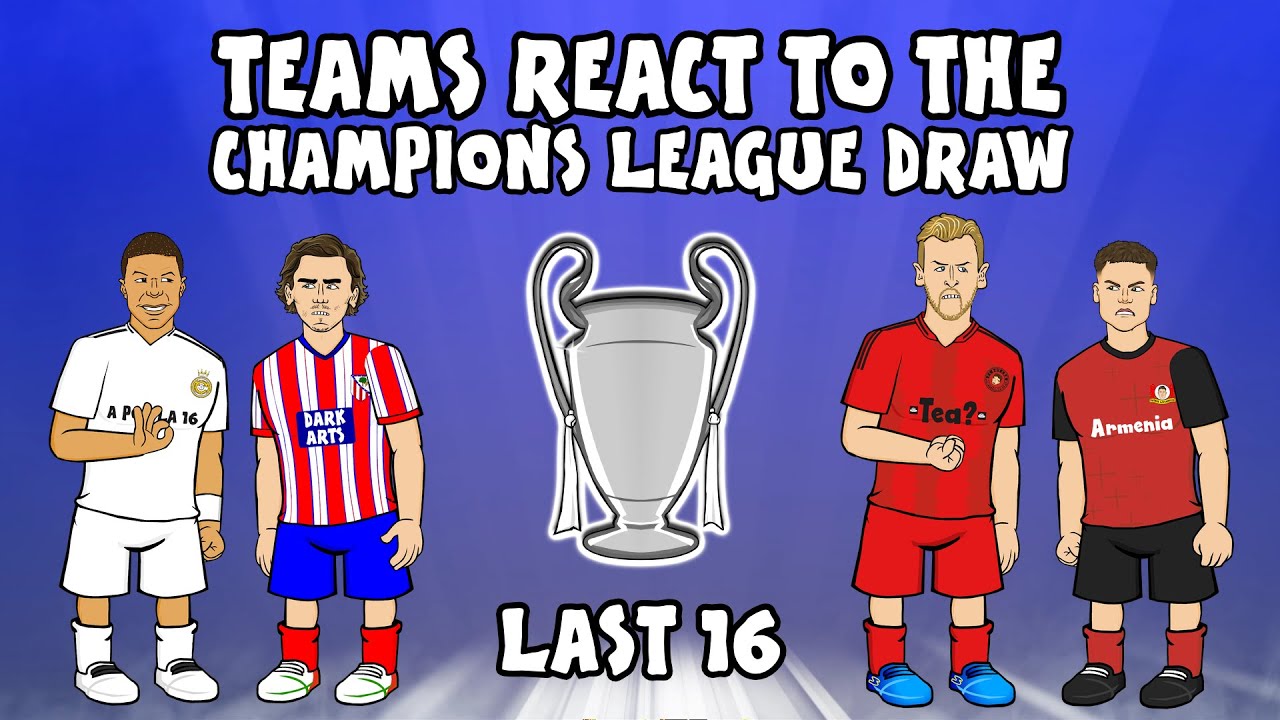 Champions League Last 16 Draw 2025 - Teams React🏆