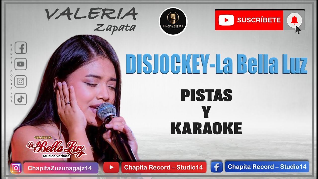 DISJOCKEY - LA BELLA LUZ - PISTAS Y KARAOKE 🎤