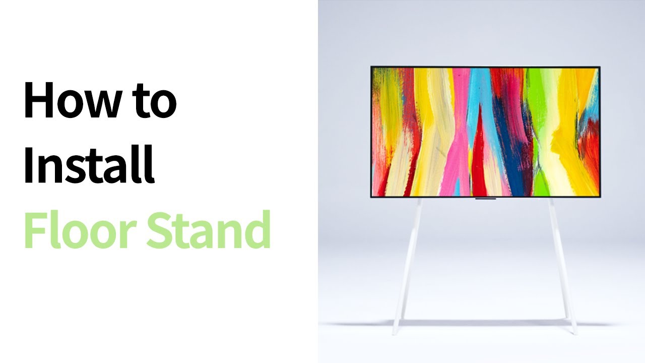 LG OLED: как установить напольную подставку LG