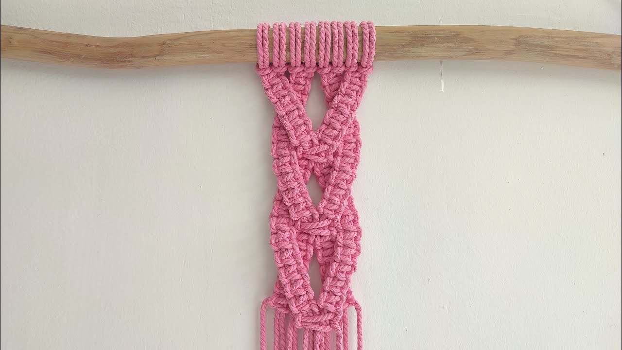 Macrame Pattern Using Square Knot | MACRAME TUTORIAL #4