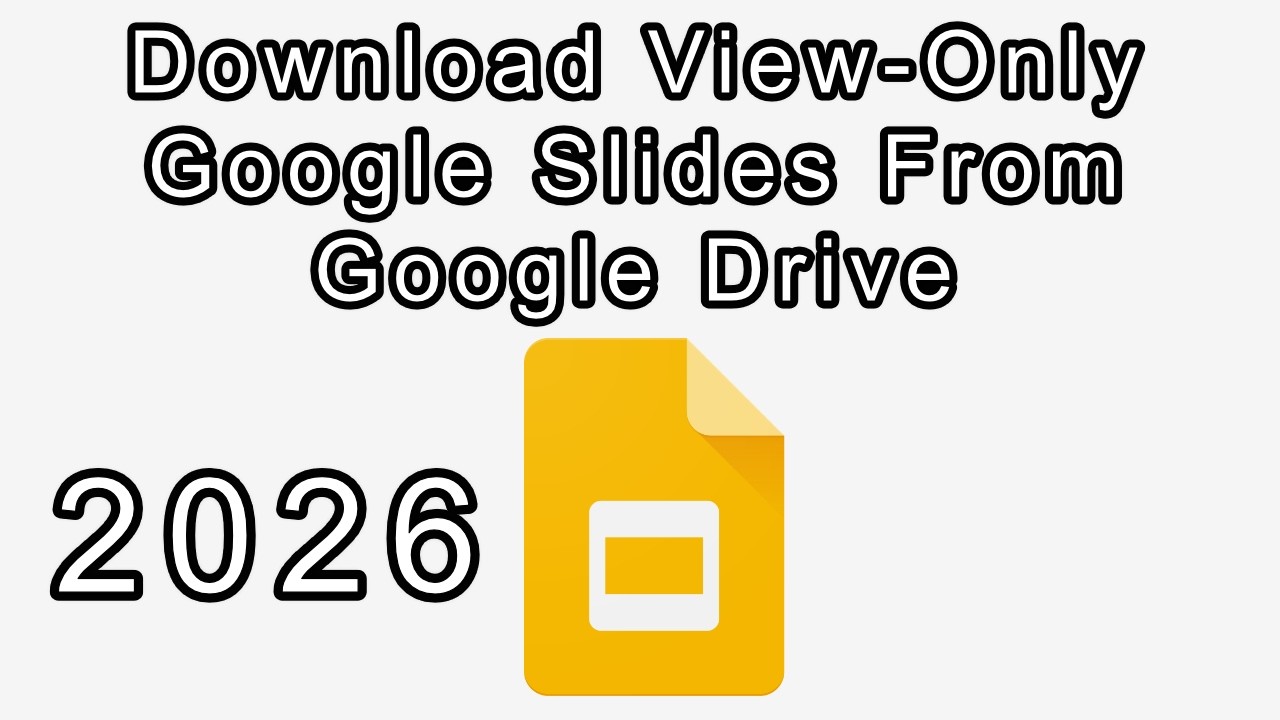 Как скачать слайды Google Slides только для просмотра из Google Диска в 2026 году