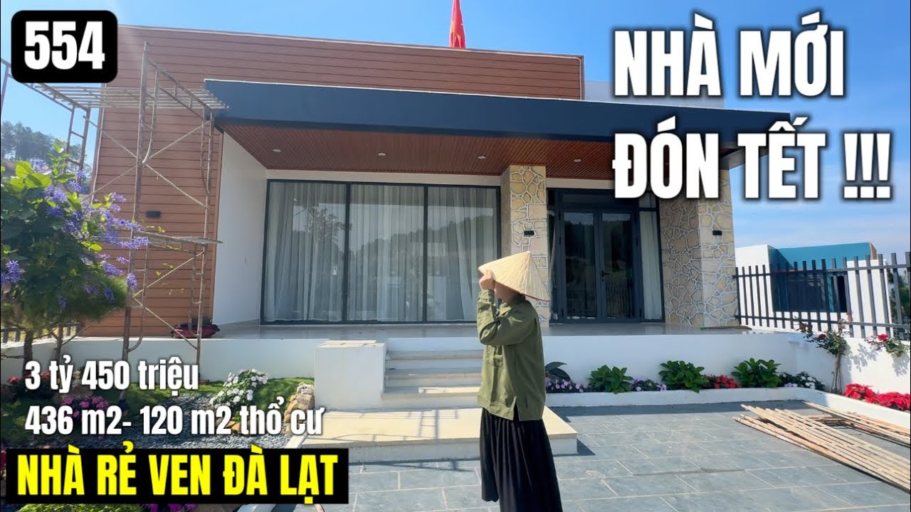 Nhà mới ven Đà Lạt đón Tết 🧧 436 m2 121 m2 thổ cư 3 tỷ 450 triệu có sân vườn trong nhà