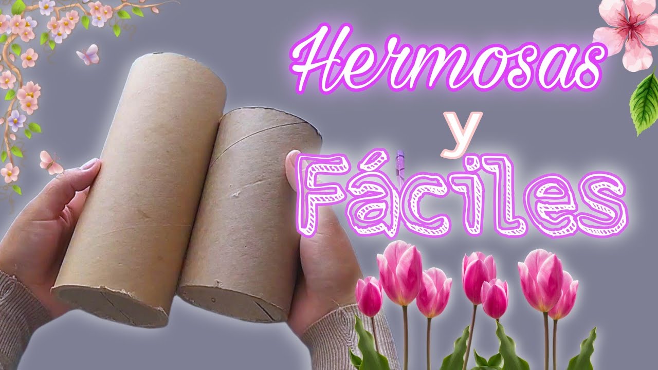 MIRA que IDEAS MÁS BONITAS CON TUBOS DE CARTÓN GRUESO / MANUALIDADES CON TUBOS DE CARTÓN / DIY