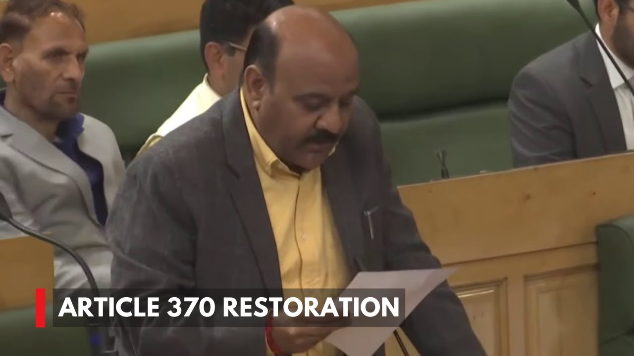 J&K Assembly Passes Resolution On Article 370 Restoration Amid Uproar