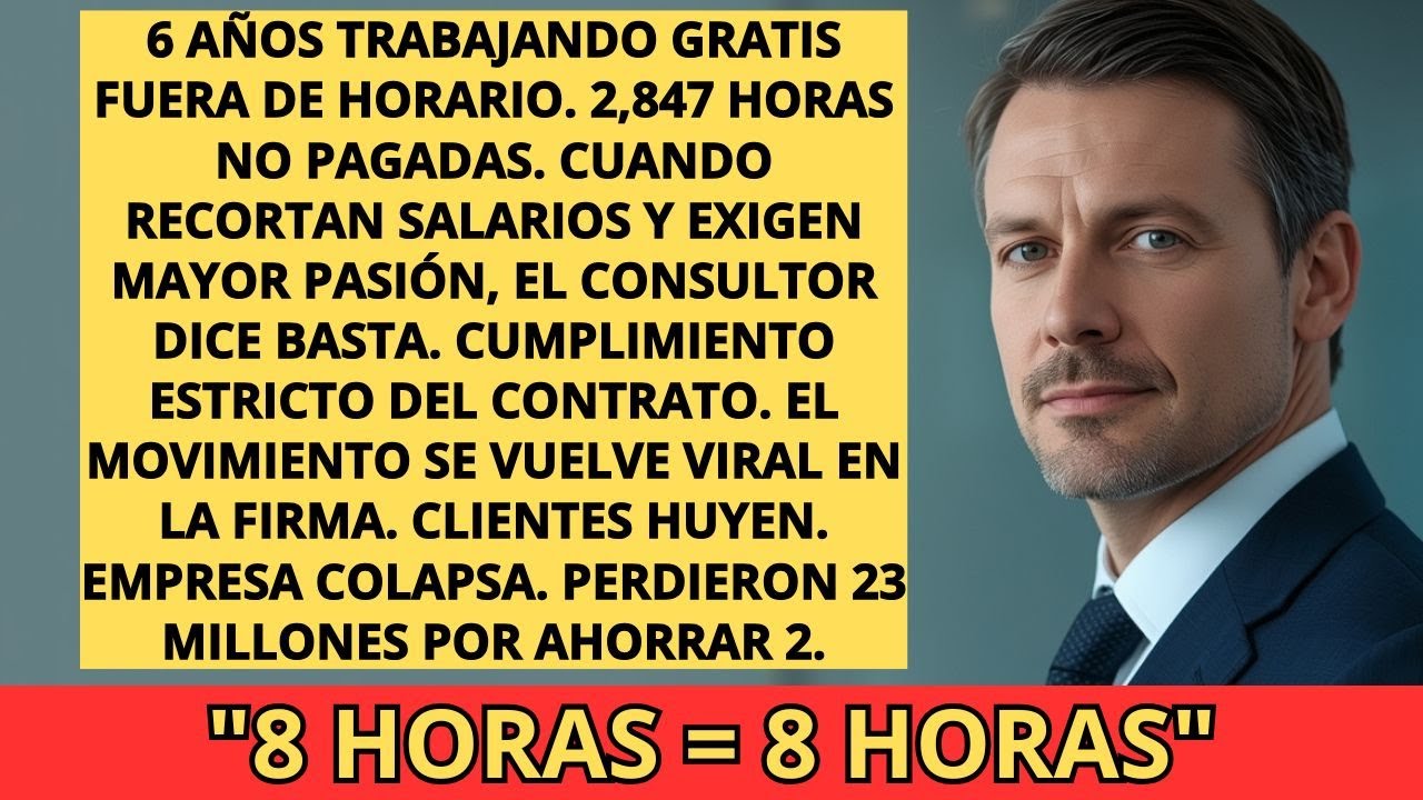 PAGARON POR 8 HORAS… RECIBIERON EXACTAMENTE 8 HORAS. NI UN SEGUNDO DE GRATIS. NI UNA CORTESÍA.