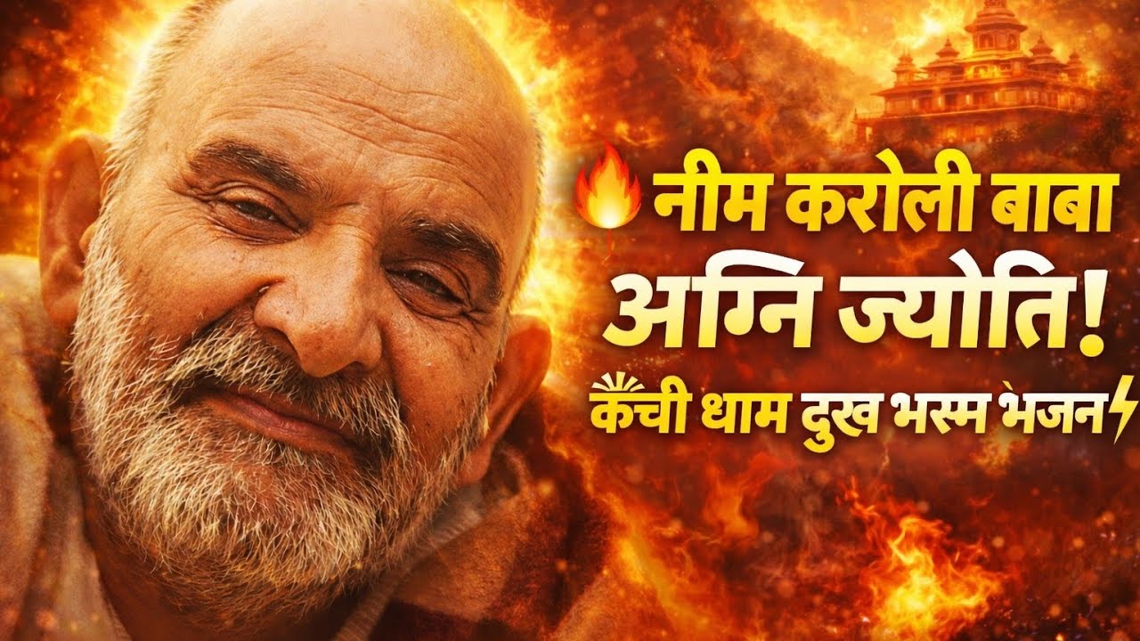 🔥 नीम करोली बाबा अग्नि ज्योति! कैंची धाम दुख भस्म भजन ⚡