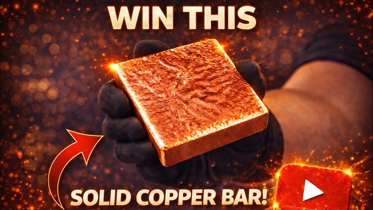 🔥 WIN a solid 1KG .999 Copper Bar 🔥
