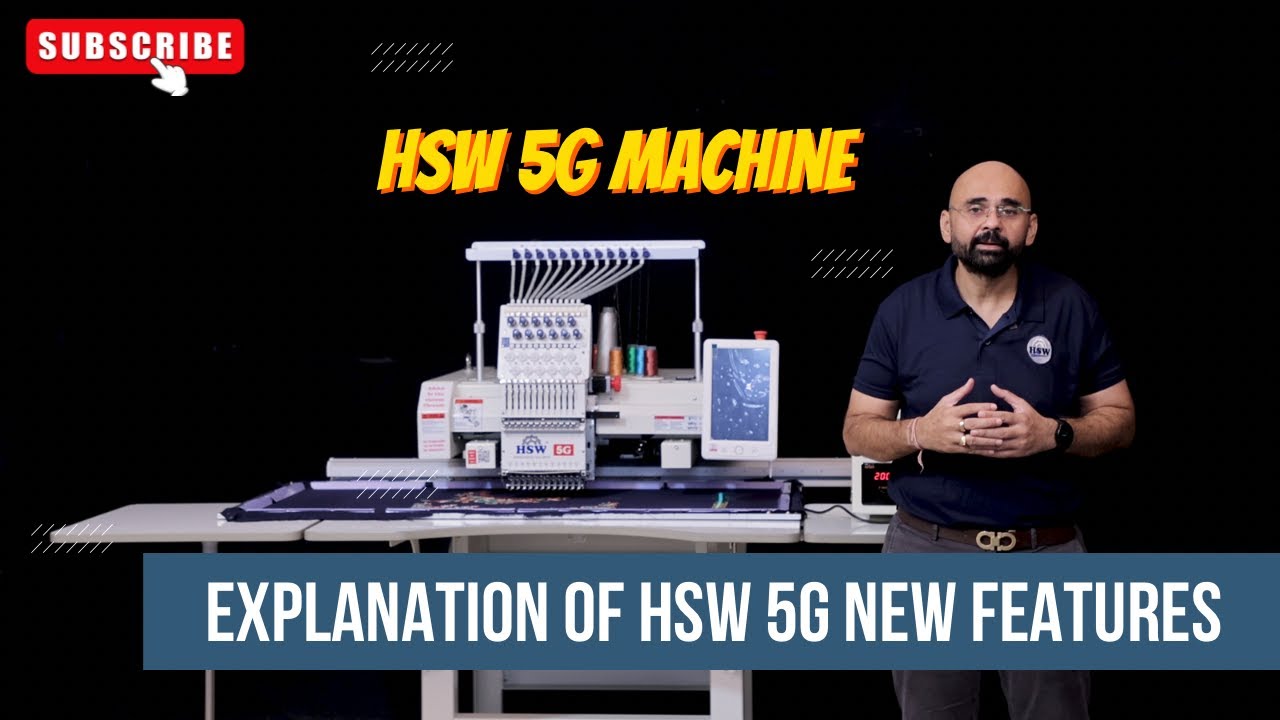 Руководство по новым функциям модели HSW 5G || #hsw5g #newfeatures #hswembroiderymachine