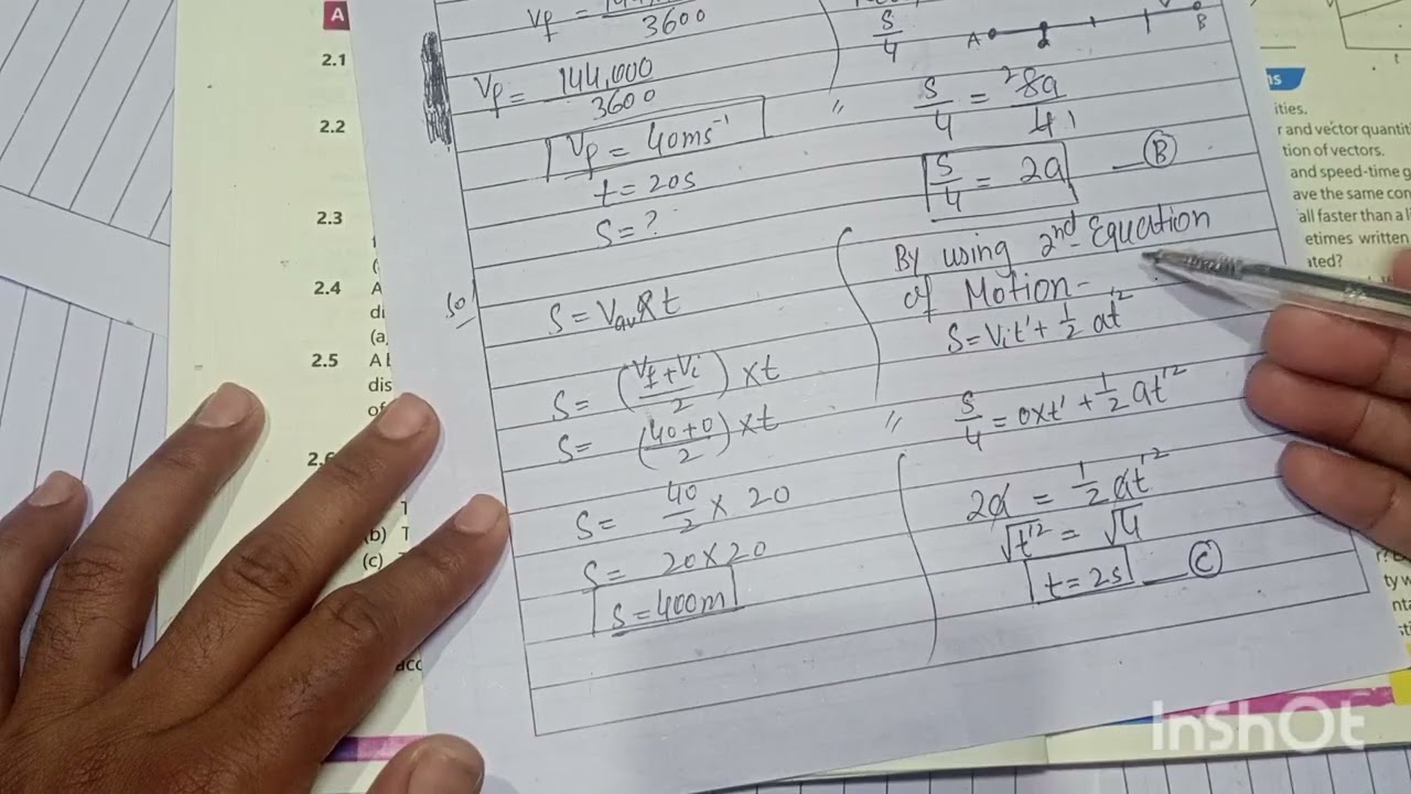 Chapter 2 Exercise MCQs Questions | 9 Class New Physics Book 2025