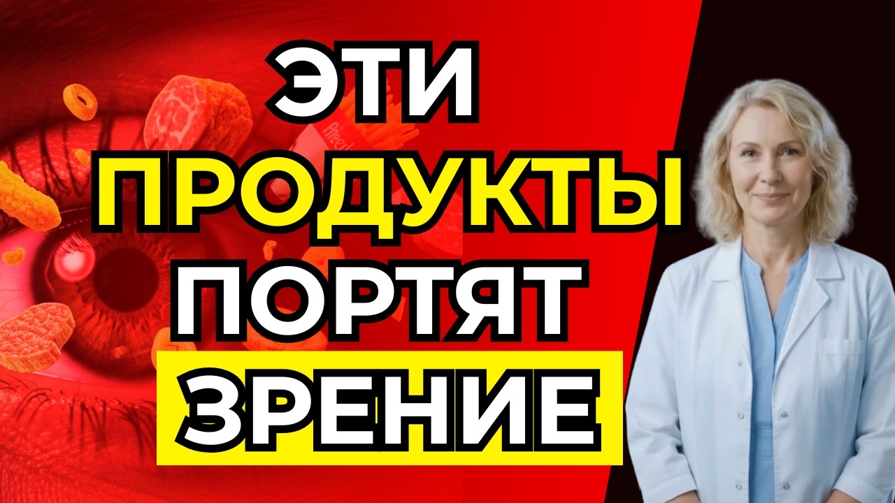 Эти продукты могут вредить сосудам глаз и ухудшать зрение
