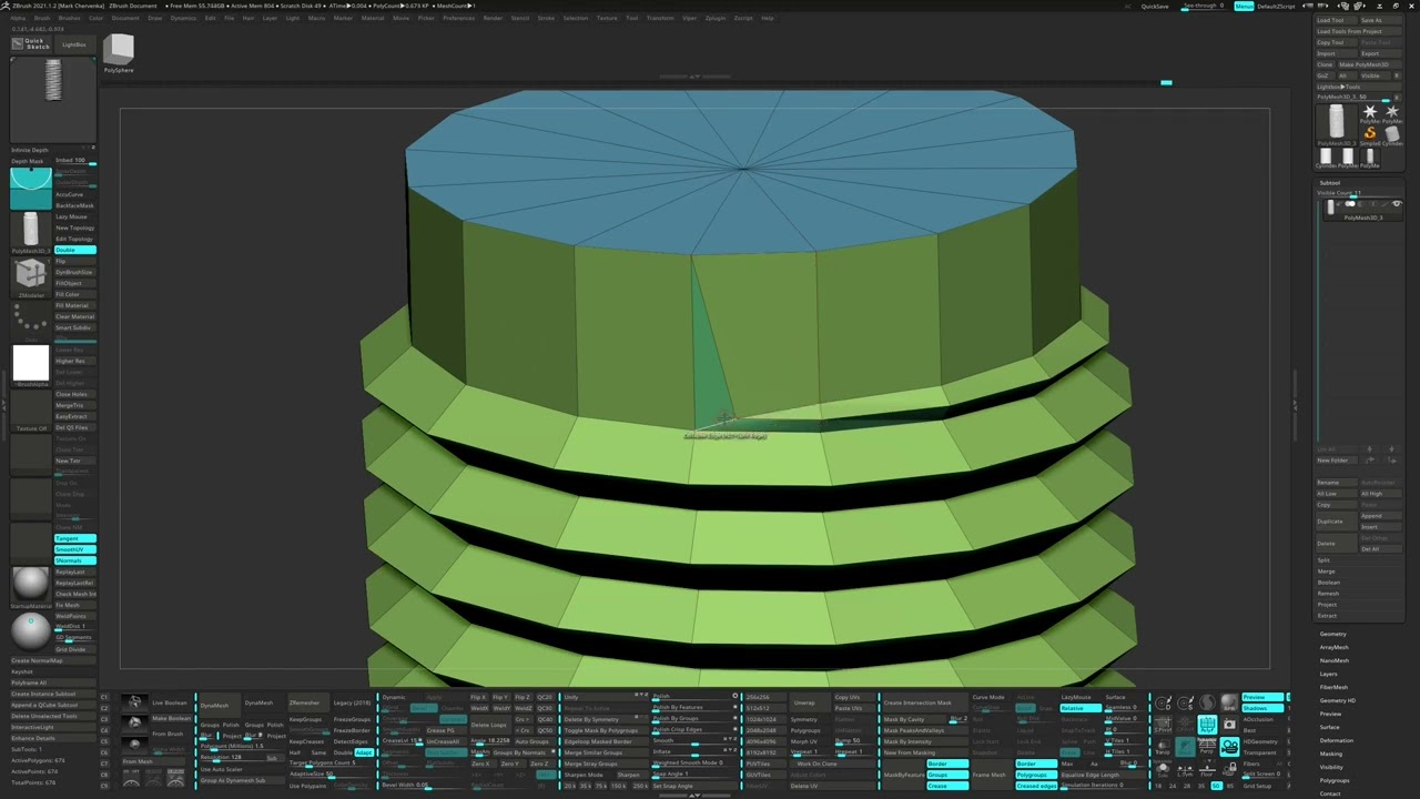 Making a Bolt in Zbrush: Video 1